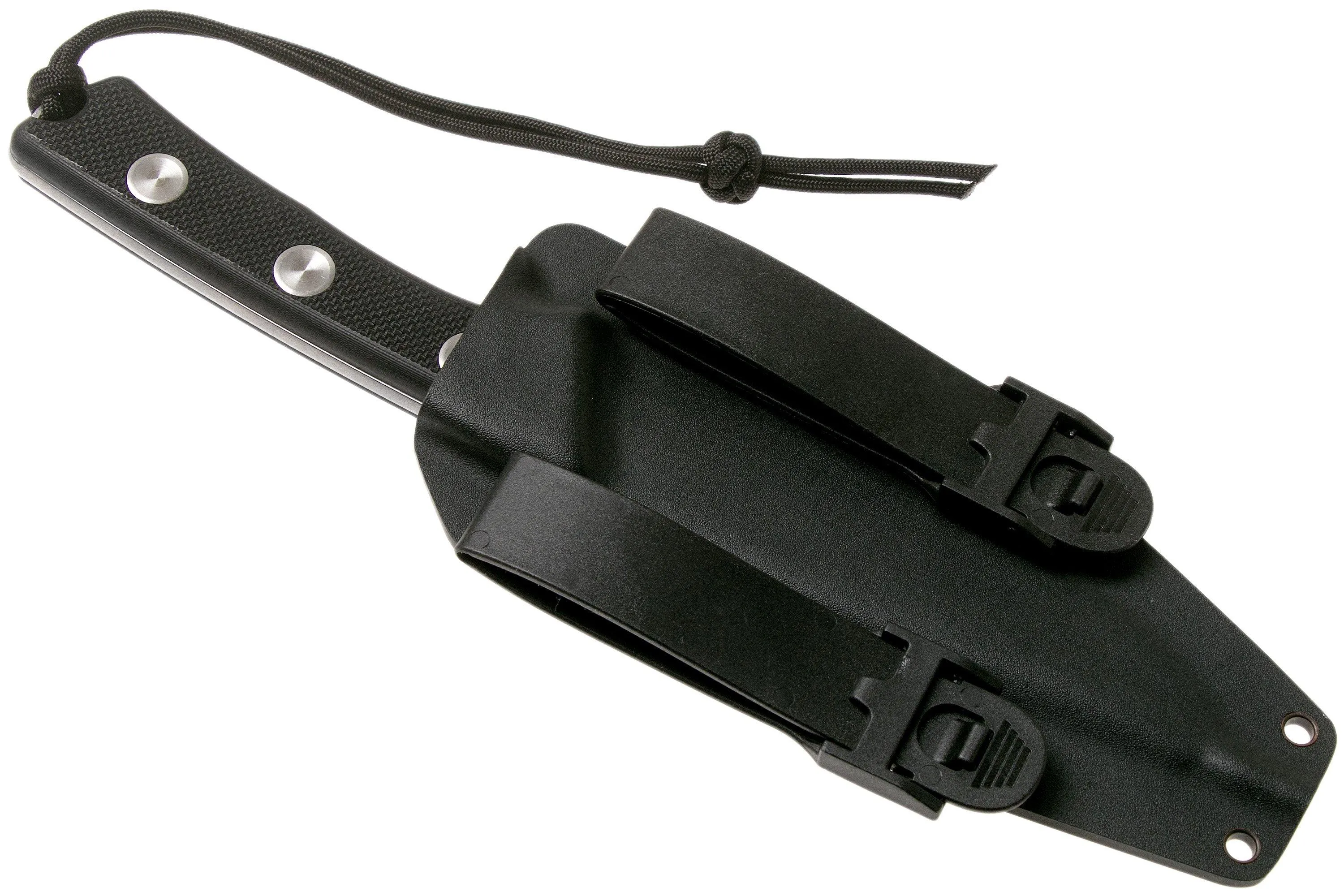 ANV P300 N690, Black G10 P300-014, Black Kydex Sheath, survival knife