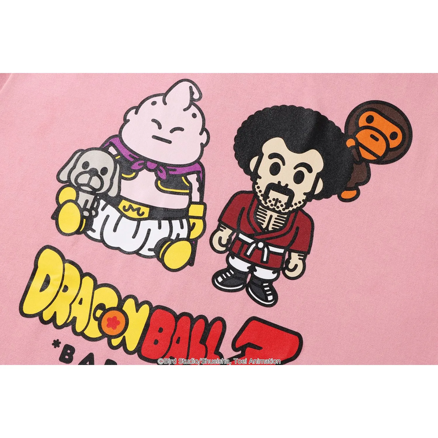 BAPE X DRAGON BALL Z MAJIN BUU & MR. SATAN BABY MILO TEE KIDS