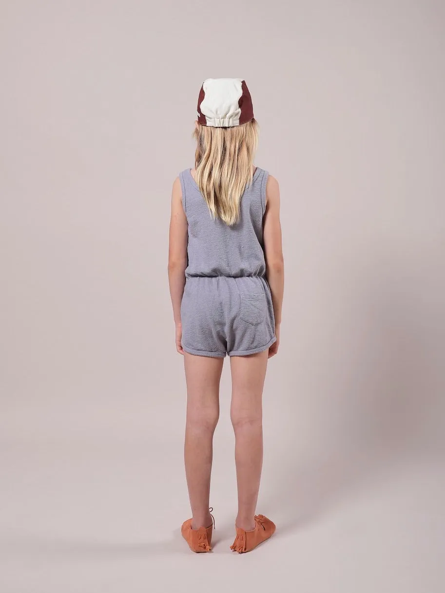 Bobo Choses Crosswise Stripes Fleece Playsuit