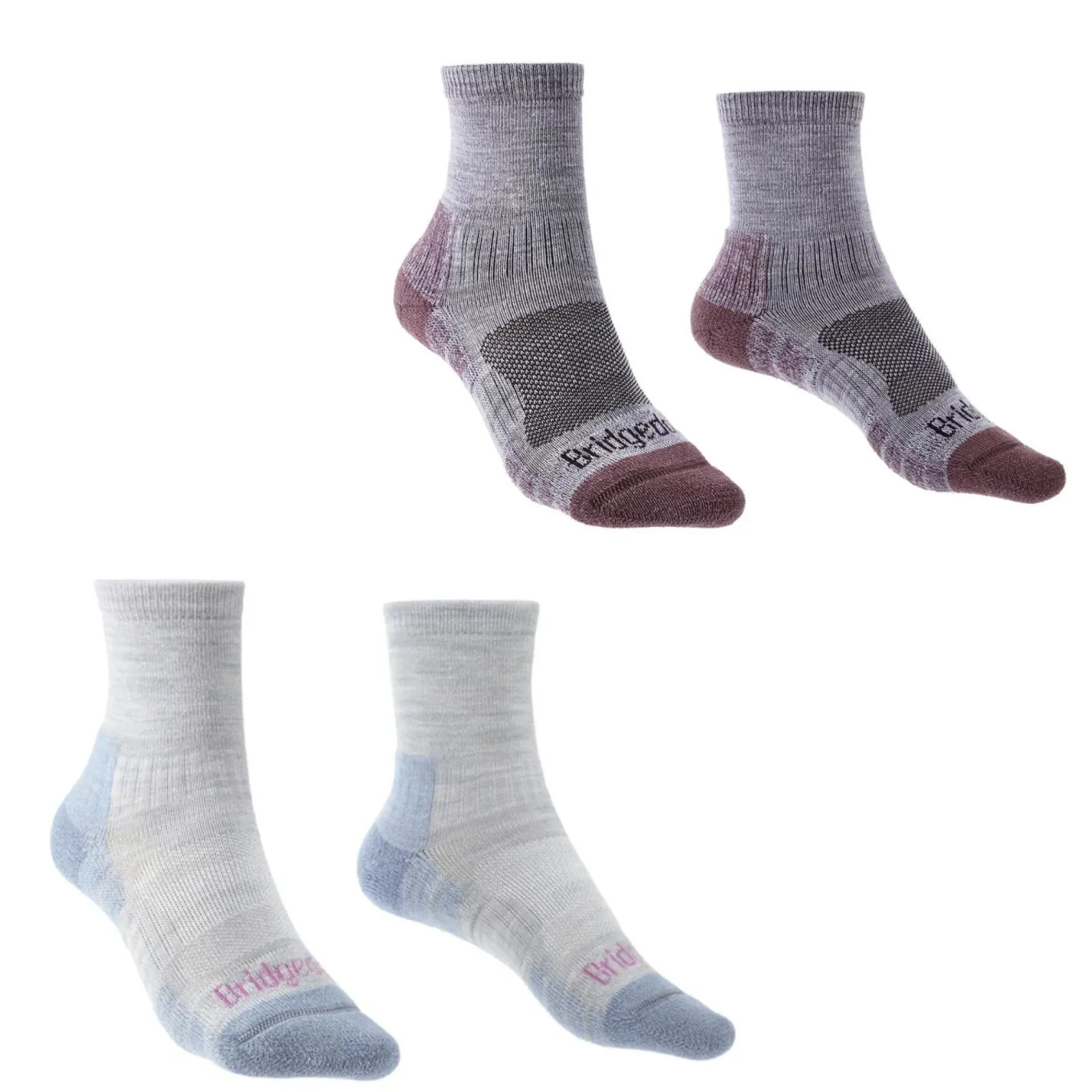 Bridgedale Womens Hike Lightweight Merino Performance 3/4 Crew Original Socks