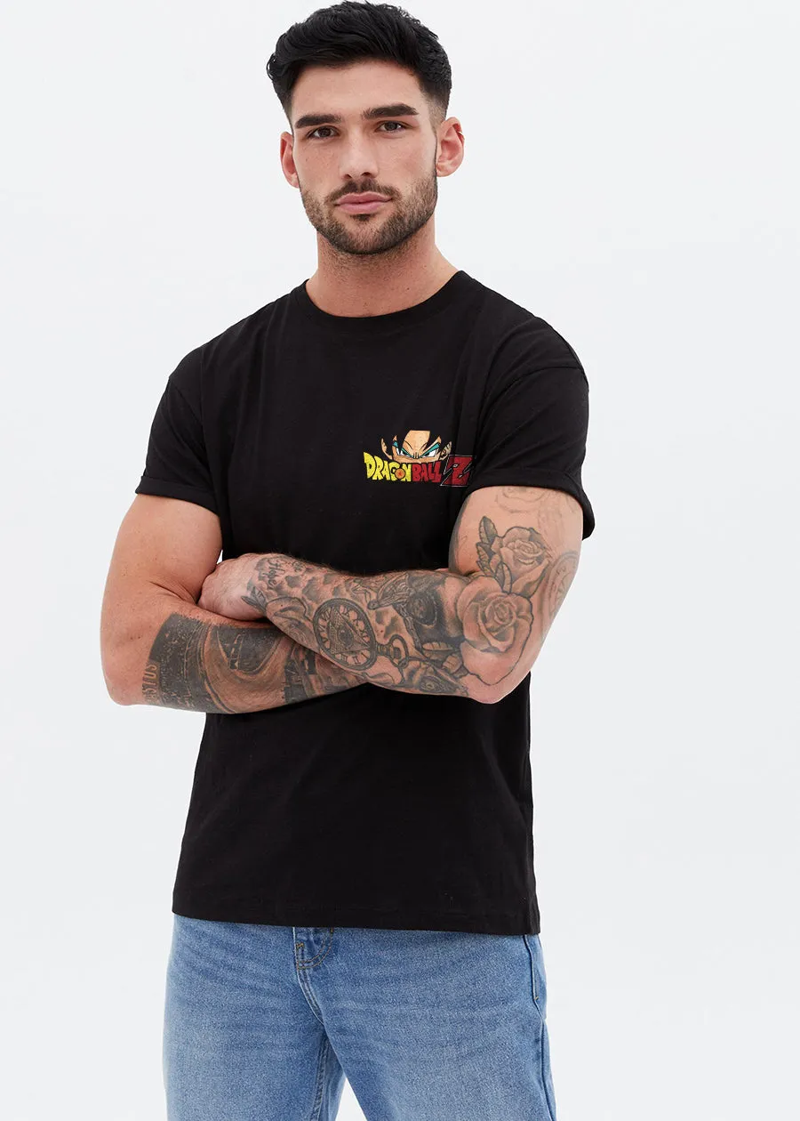 Dragon Ball-Z Men Regular Fit Black Half Sleeve T-Shirt
