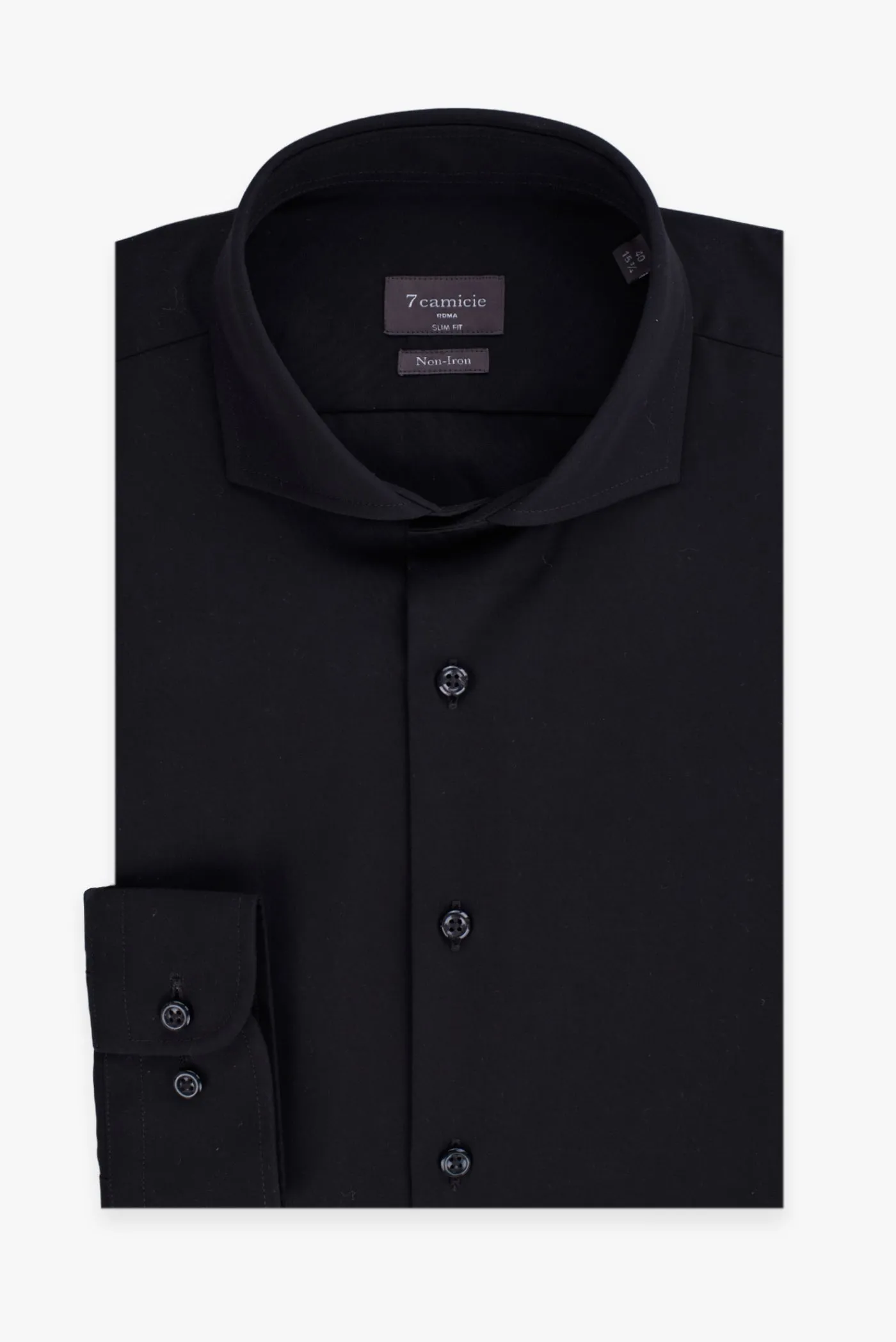 Firenze Essentials Poplin Man Shirt Black Non Iron