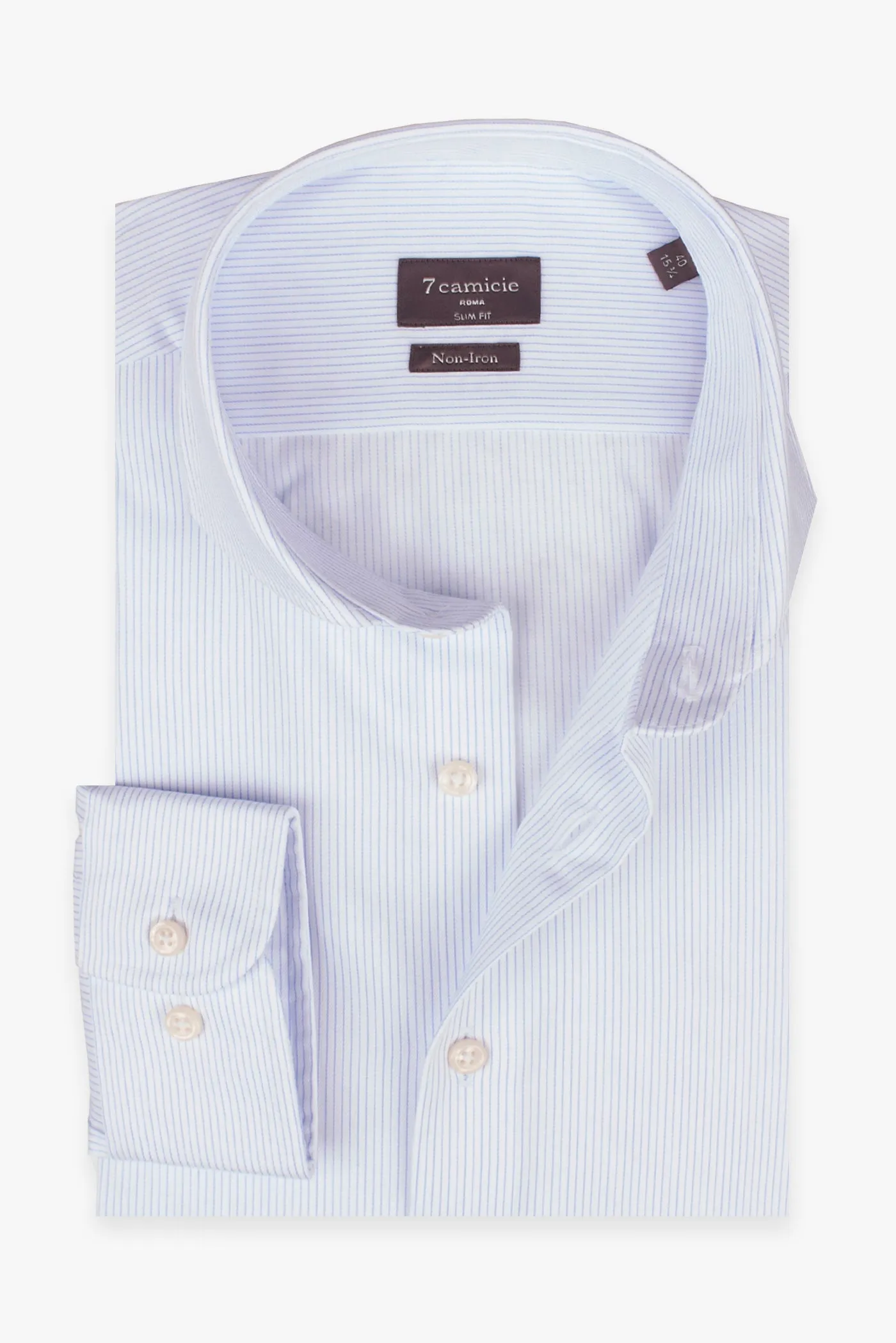 Firenze Essentials Twill Man Shirt White Black Non Iron