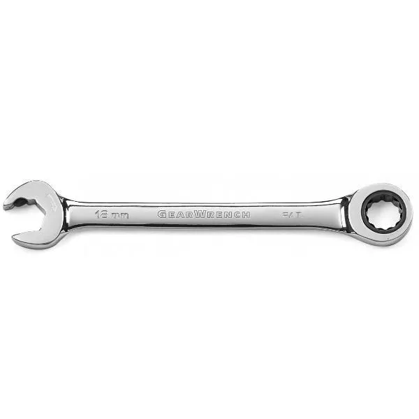 GearWrench 10mm 12 Point Open End Ratcheting Combination Wrench