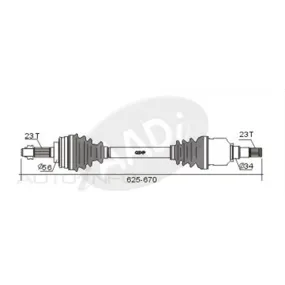 GSP CV Shaft - CVS.1127