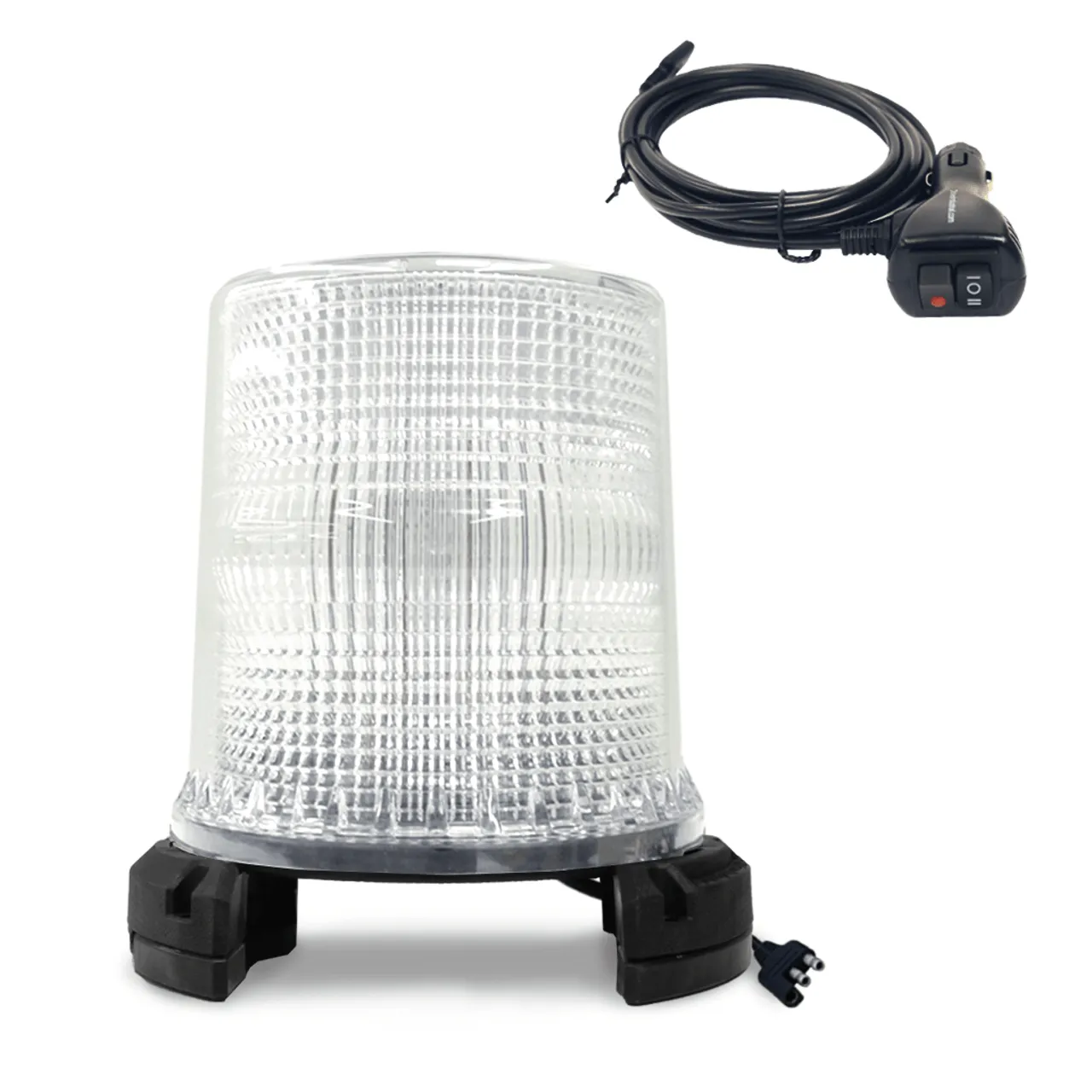 Helios X-MOD High Profile Green and White LED Beacon (Magnetic Base)