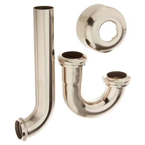 Jones Stephens P3450BN 1-1/4" Tubular P-Trap in Brushed Nickel Finish