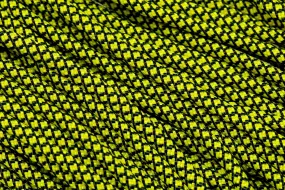 Knivesandtools 550 paracord type III, colour: canary yellow diamonds - 50 ft (15.24 meters)