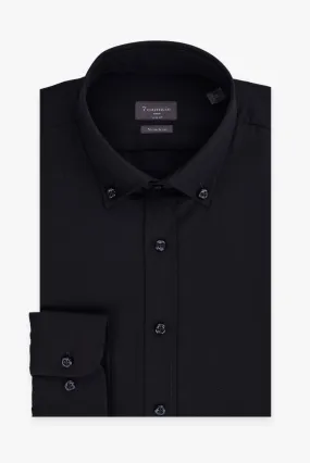 Leonardo Essentials Poplin Man Shirt Black Non Iron
