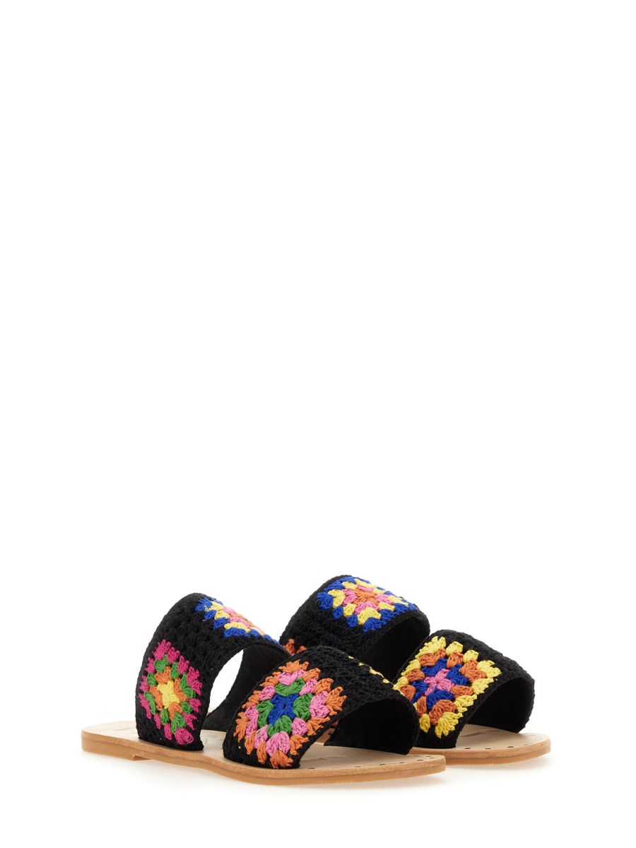 MANEBI      SANDALO YUCATÀN CROCHET CON DUE FASCE