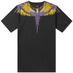 Marcelo Burlon Wings Shoulder TeeBlack & Yellow