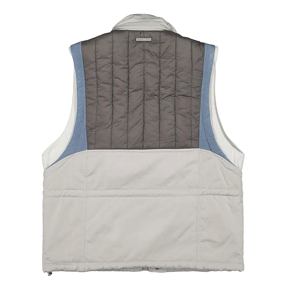 memory supervisor panelled quilted gilet