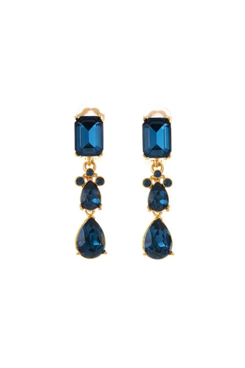 OSCAR DE LA RENTA Classic Crystal Small Drop Earring