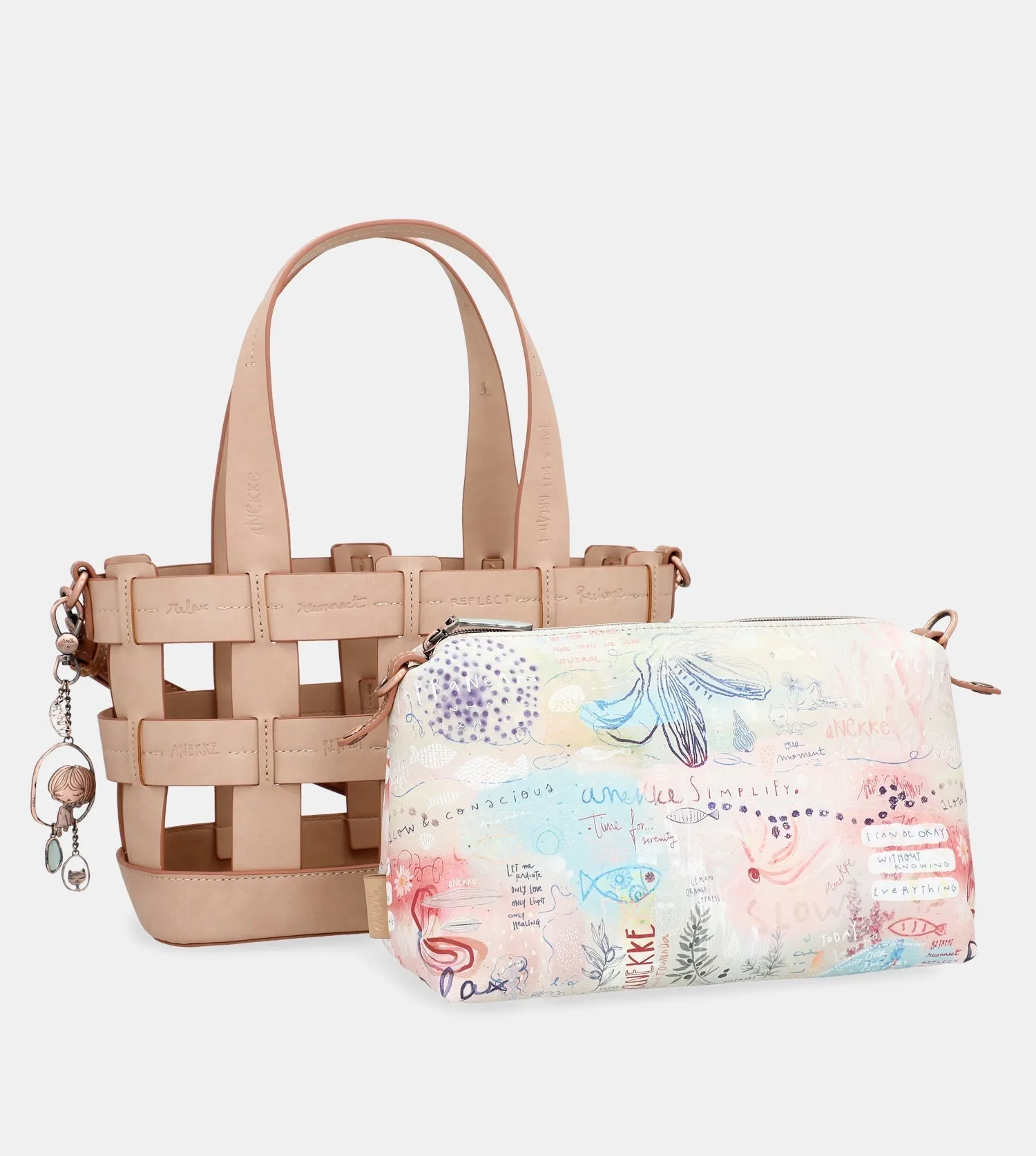 Slow Life vegan Leather basket bag