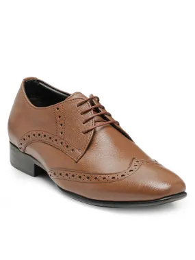 Teakwood Leather Men's Tan Derby Shoes