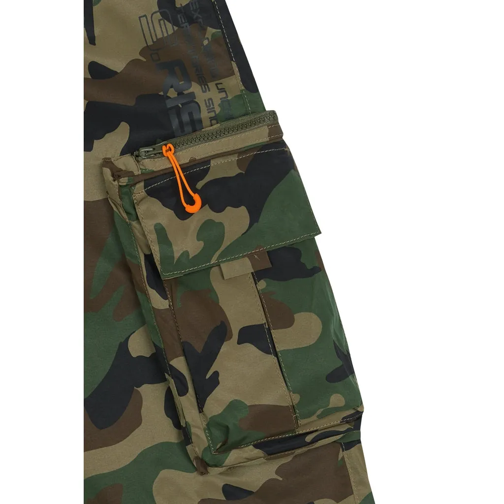 Utility Windbreaker Pants - Wood Camo