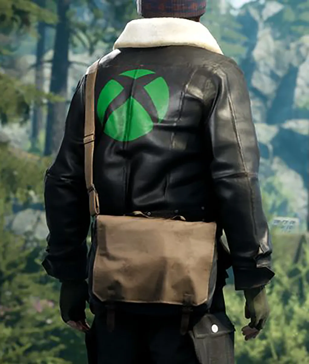 Vigor Xbox 1 Black Jacket with Shearling Collar