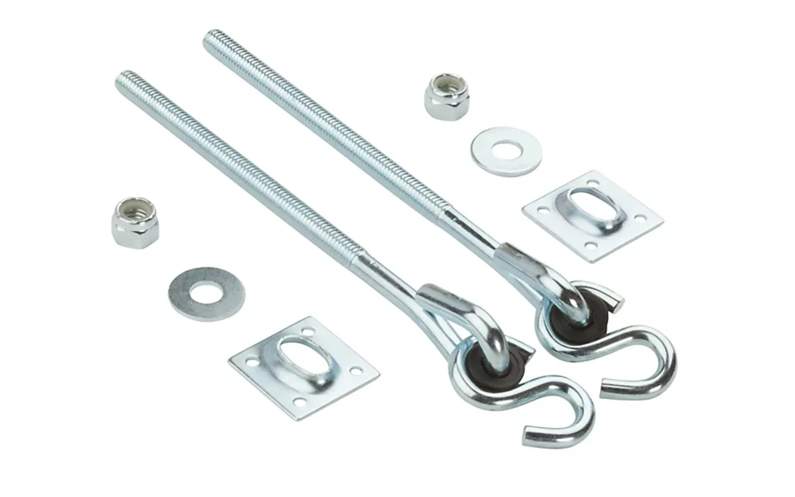 Zinc-Plated Swing Hook Set - Machine Thread