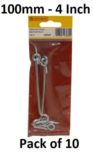 ZP Gate Hook & Eyes - 100mm (4